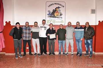 La banda Charcojondo, pregoneros de las fiestas de Lomo Magullo de este año/Antonio Alí.